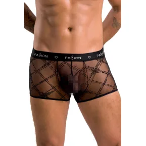 Passion 032 XXL/XXXL - Чоловічі прозорі боксери SHORT JAMES black