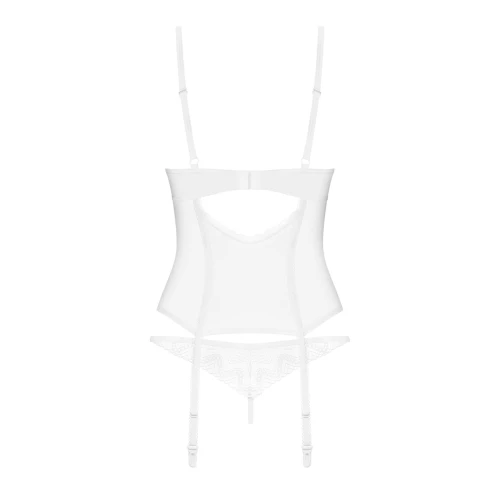 Корсет Obsessive Alissium corset & thong XS/S
