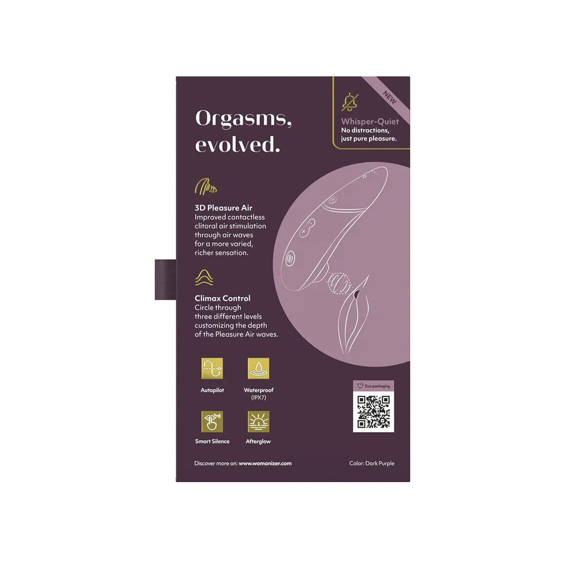 Вакуумный клиторальный стимулятор Womanizer Next Dark Purple