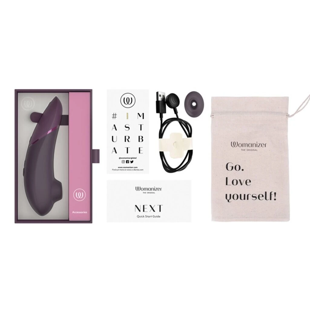 Вакуумный клиторальный стимулятор Womanizer Next Dark Purple