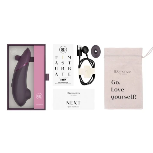 Вакуумный клиторальный стимулятор Womanizer Next Dark Purple