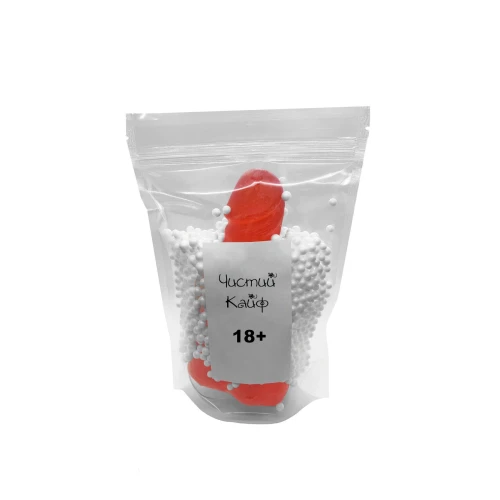 Чистый Кайф Red size M - Мыло-член с присоской