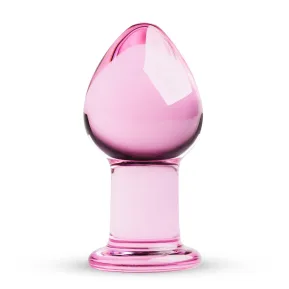 Gildo Pink Glass Buttplug No. 27 — Розовая анальная пробка из стекла 