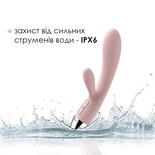 Svakom Alice Pale Pink - Вібратор кролик для точки G і клітора
