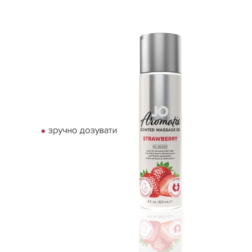Массажное масло System JO Aromatix - Massage Oil - Strawberry 120 мл