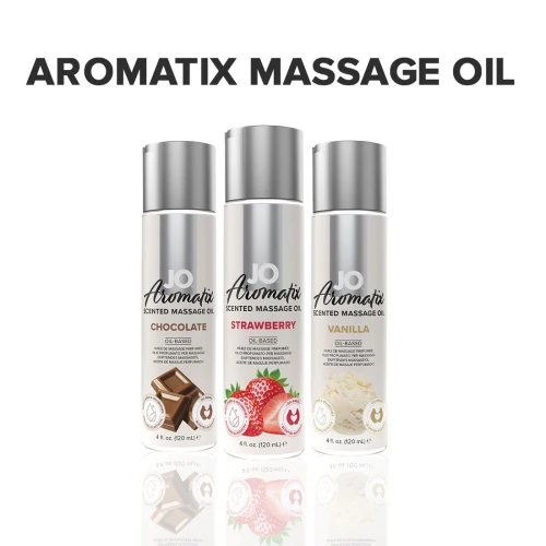 Массажное масло System JO Aromatix - Massage Oil - Strawberry 120 мл