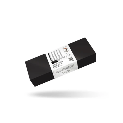 На фото изображена черная упаковка Колеса Вартенберга Liebe Seele Wartenberg Pinwheel Silver  унисекс на белом фоне