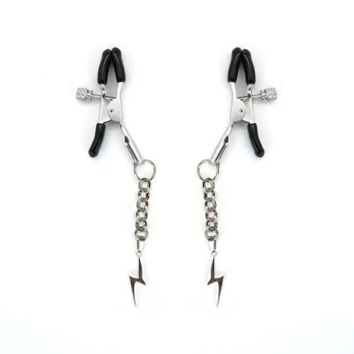 Затискачі для сосків Liebe Seele Lightning Nipple Clamps Silver