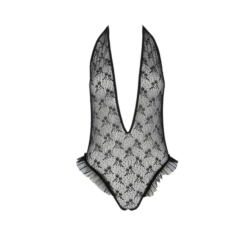 OTAVIA BODY black XXL/XXXL - Боді монокіні з глибоким декольте