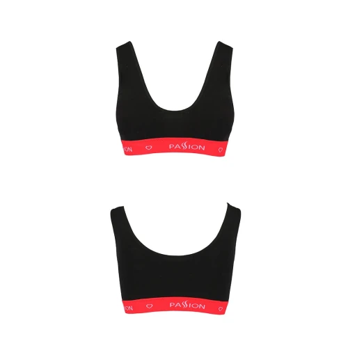 Passion PS003 TOP (M) - Спортивный женский топ (Черный)