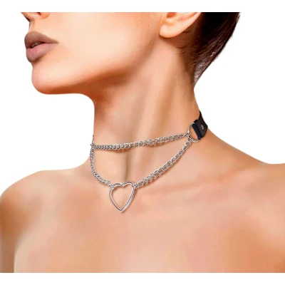 Art of Sex - Paris - Чокер серце на шию з натуральної шкіри