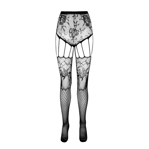 Passion ECO S004 white - Еротичні колготки-бодістокінг