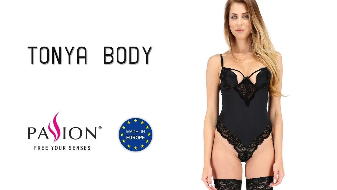 TONYA BODY black L/XL - Сексуальное боди