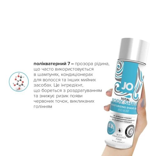 System JO TOTAL BODY - Anti-bump Intimate Shaving Gel (240 мл) - Увлажняющий гель для бритья 