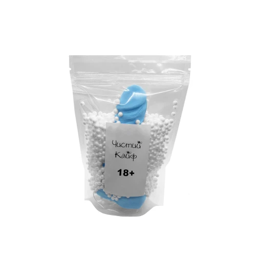 Чистый Кайф Blue size M - Мыло-член с присоской 