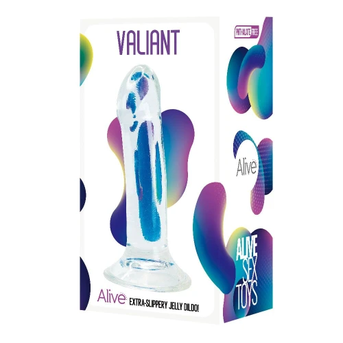 Alive Valiant Jelly Dildo - Прозрачный фаллоимитатор 