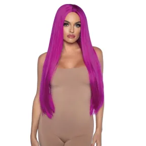 Leg Avenue Long straight center part wig Raspberry - Яркий парик для образа