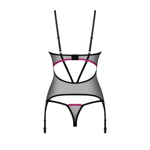 Корсет Obsessive Novenes corset & thong XS/S