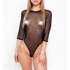 Art of Sex - Sheril L-2XL- Чорне сексуальне прозоре боді сітка