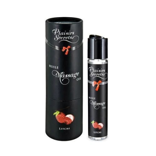 Plaisirs Secrets Litchi (59 мл) - съедобное массажное масло с афродизиаками