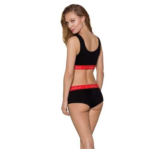 Passion PS003 TOP (XL) - Спортивный женский топ (Черный)