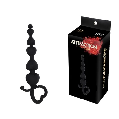 MAI Attraction Toys №79 Black — Анальные бусы