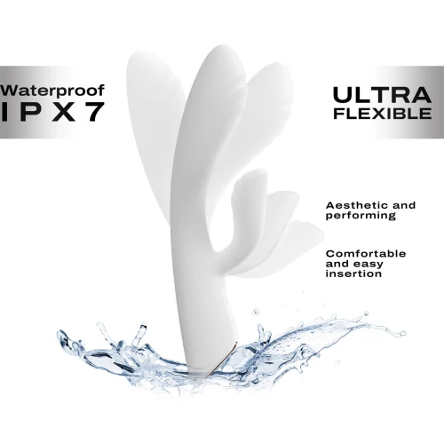 Вибратор-кролик Dorcel FLEXI RABBIT WHITE (мятая упаковка)