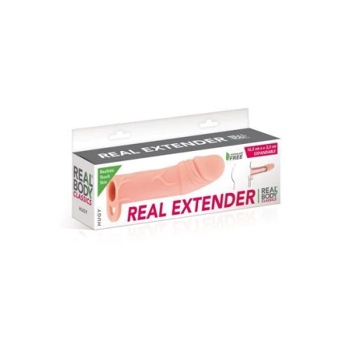Насадка на член Real Body - Real Extender HUGY (мятая упаковка)