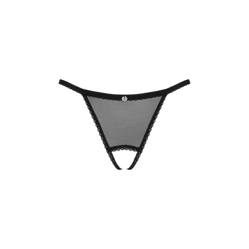 Obsessive Celia Noir crotchless thong XL/2XL
