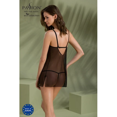 Пеньюар Passion DROSERA BODY black S/M - ECO Passion