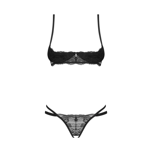 Комплект Obsessive Nutris 2-pcs crotchless set M/L