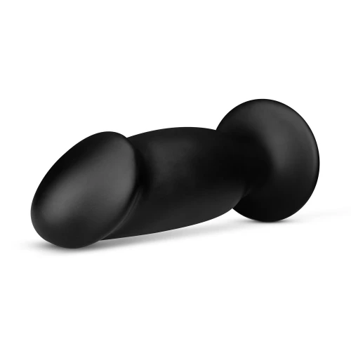 На фото зображено чорну анальну пробку BUTTR - AH-1 Cobra Buttplug унісекс на білому тлі