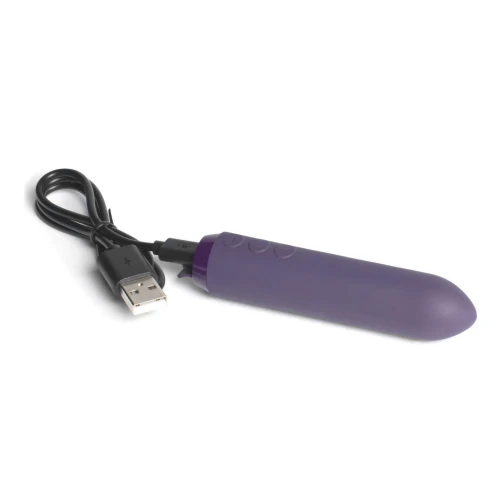 Je Joue — Classic Bullet Vibrator Purple — Вибропуля с фиксацией на палец и мощным мотором 