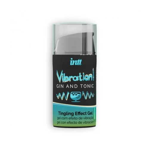 Intt Vibration Gin Tonic (15 мл) EXTRA GREEN - Жидкий вибратор 