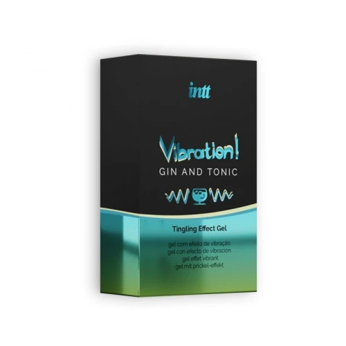 Intt Vibration Gin Tonic (15 мл) EXTRA GREEN - Жидкий вибратор 