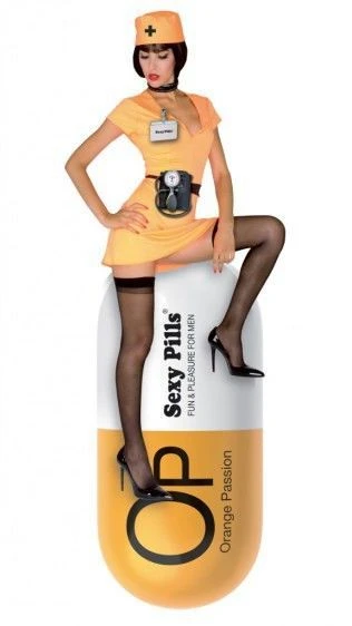 Love To Love SEXY PILLS ORANGE PASSION — Покет мастурбатор в форме пилюли