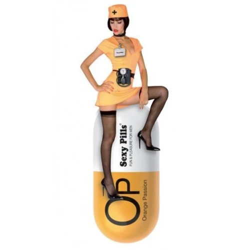 Love To Love SEXY PILLS ORANGE PASSION — Покет мастурбатор в форме пилюли