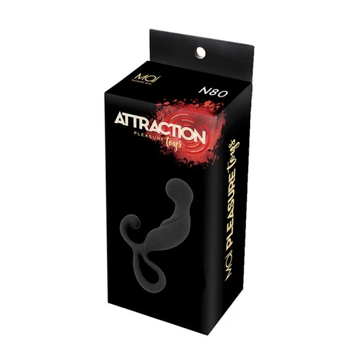 MAI Attraction Toys №80 Black — Массажеры простаты с удобным кольцом для захвата