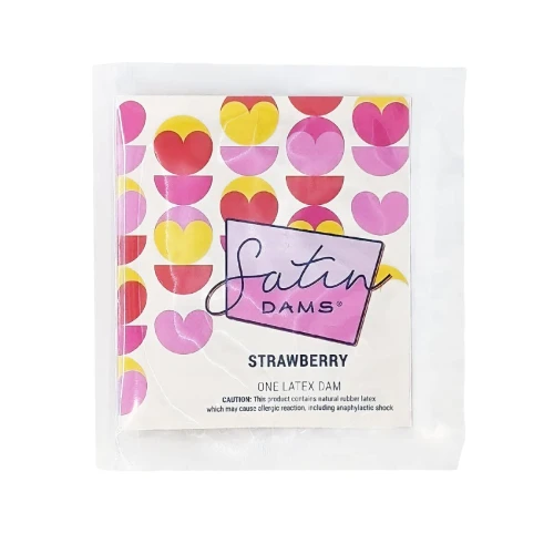 Латексная салфетка Satin Dams Strawberry 1 шт