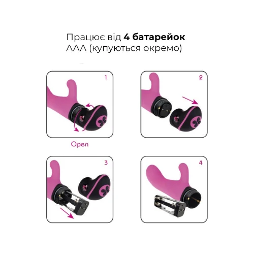 Adrien Lastic Butch Cassidy - Вибратор зайчик со сменными насадками для стимуляции клитора