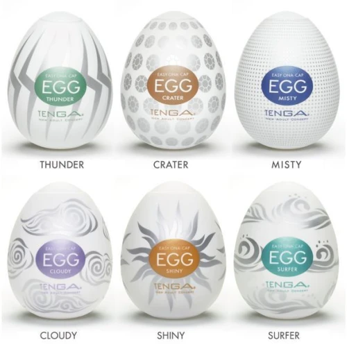Tenga Egg Hard Boild Pack (6 яиц) - Набор яиц мастурбаторов