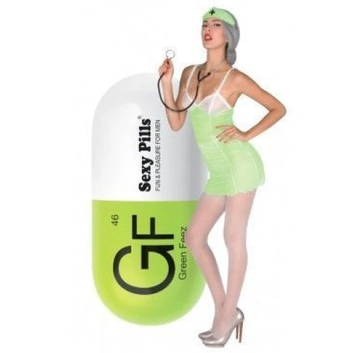 Love To Love SEXY PILLS GREEN FEEZ — Покет мастурбатор в форме пилюли