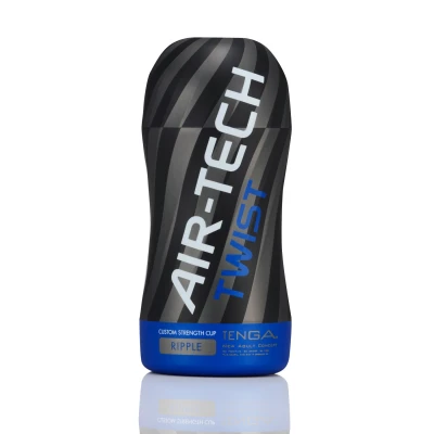 Tenga Air-Tech TWIST Ripple Blue - Мастурбатор з реалістичним ефектом глибокого мінета