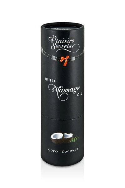 Plaisirs Secrets Coconut (59 мл) - съедобное массажное масло с афродизиаками