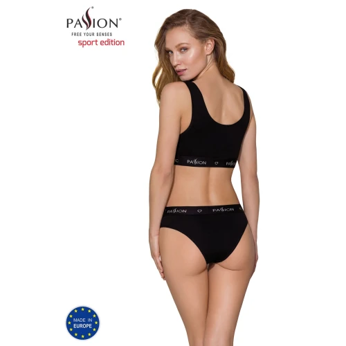 Passion PS004 TOP (S) - Спортивный женский топ (Черный)