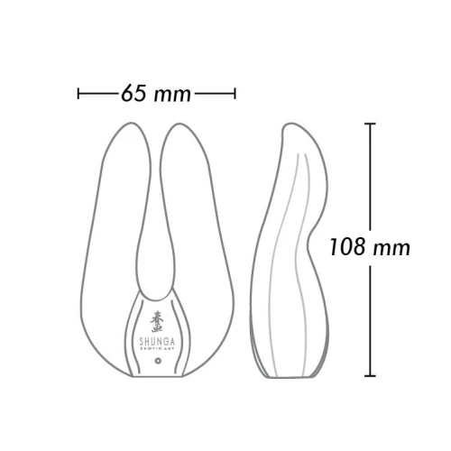 Shunga - Aiko Intimate Massager Black - Вібромасажер для інтимних зон