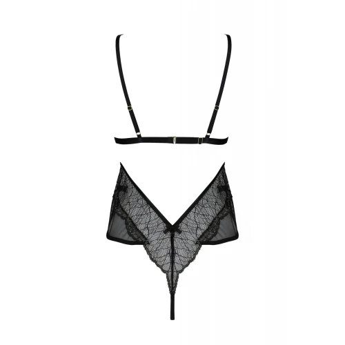 Passion AMBERLY BODY black 6XL/7XL - Жіночий боді