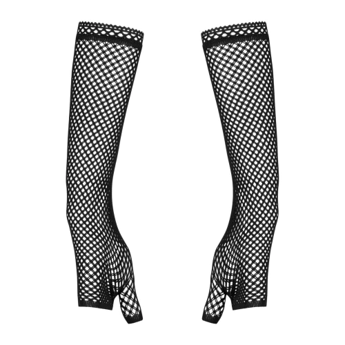 Obsessive Darkie mittens black - Черные митенки на руки