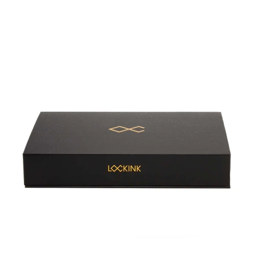 На фото изображен черный поводок LOCKINK Tied Collar with Leash Set - Black унисекс на белом фоне