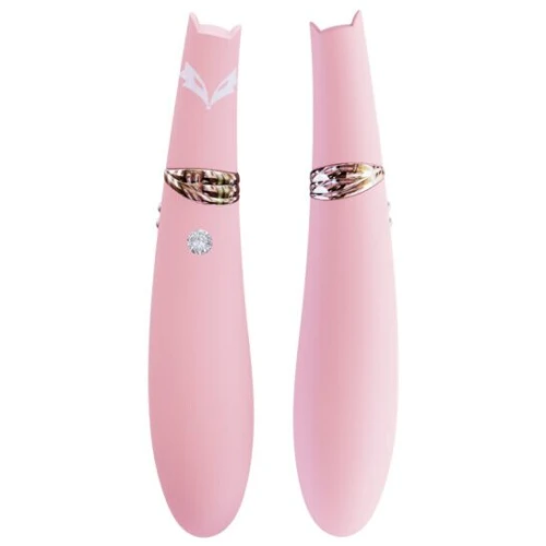 На фото зображено рожевий вакуумний вібратор CuteVibe Foxy Pink для жінок на білому тлі.